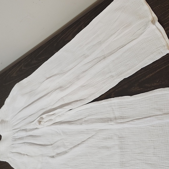 Marine layer cotton gauze wide leg pants Medium - Picture 2 of 9